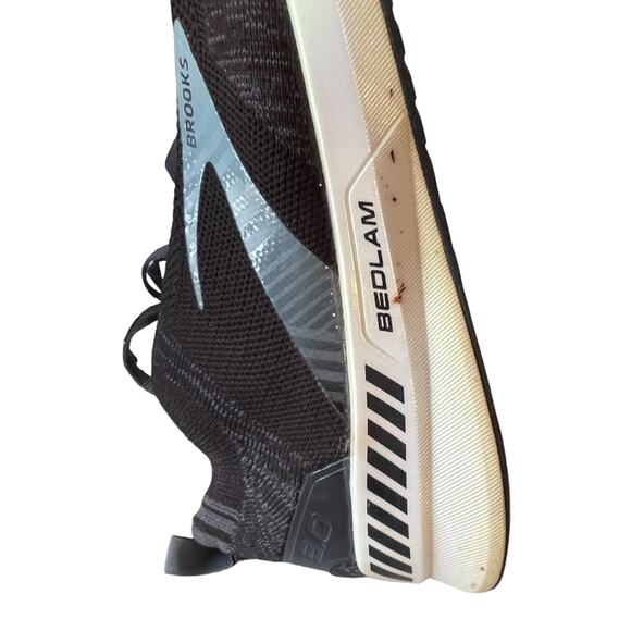 Brooks Bedlam 3 Road Running Shoes Black White Women's sz 11 B Medium Sneakers - Picture 3 of 11